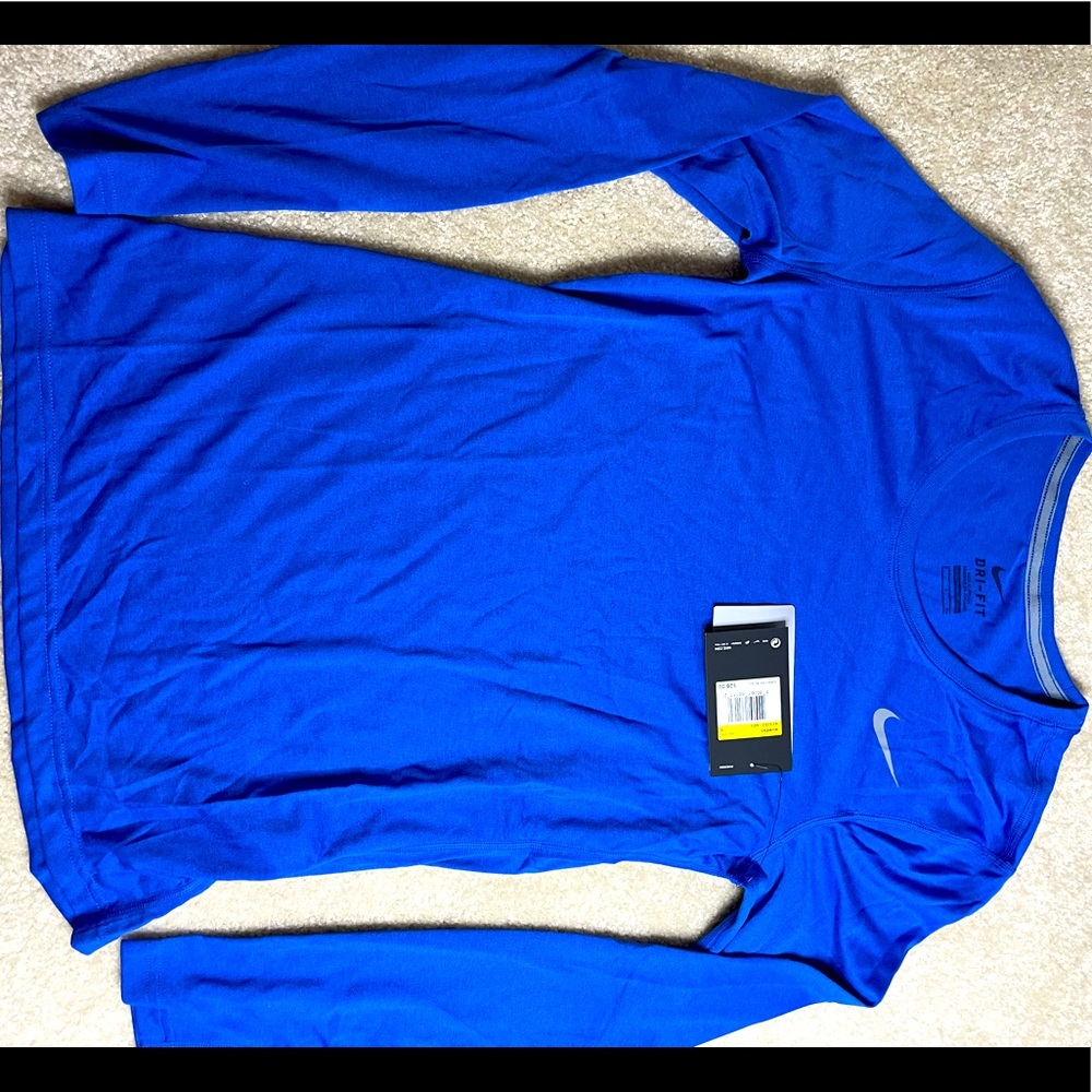 Nike dri-fit long sleeve - NEW - cobalt blue - women’s small